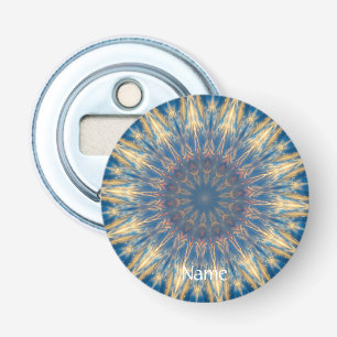 Blue Chakra Kaleidoscope Thunder_Cove Flasköppnare