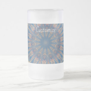 Blue Chakra Kaleidoscope Thunder_Cove Frostat Ölglas