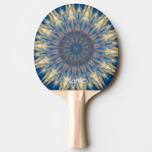 Blue Chakra Kaleidoscope Thunder_Cove Pingisracket (Framsidan)