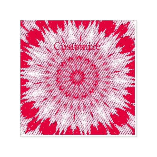 Blue Chakra Kaleidoscope Thunder_Cove Självfärgande Stämpel (Design)