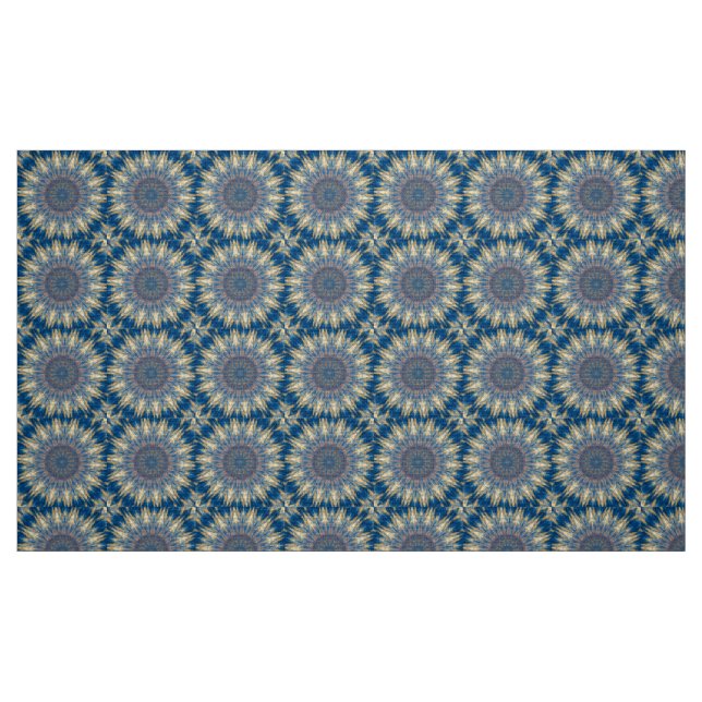 Blue Chakra Kaleidoscope Thunder_Cove Tyg (Fat Quarter)