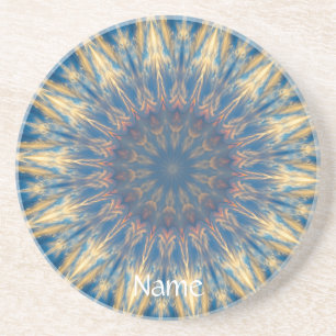 Blue Chakra Kaleidoscope Thunder_Cove Underlägg