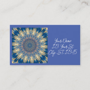 Blue Chakra Kaleidoscope Thunder_Cove Visitkort