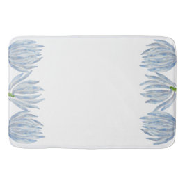 Blue Chalk Sticks på en badmat Badrumsmatta