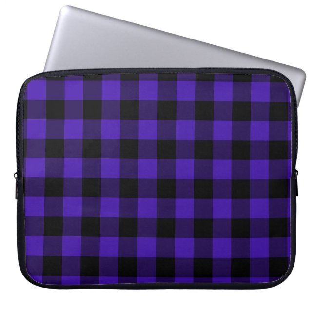 Blue Check Laptop sleeve (Framsidan)
