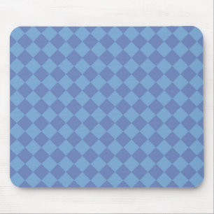 Blue Checker Diamond Mönster Musmatta