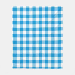 Blue Checkered Square Seamless Pattern  Fleecefilt