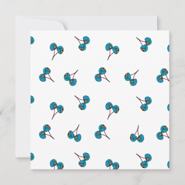 Blue Cherry Mönster (Framsida)