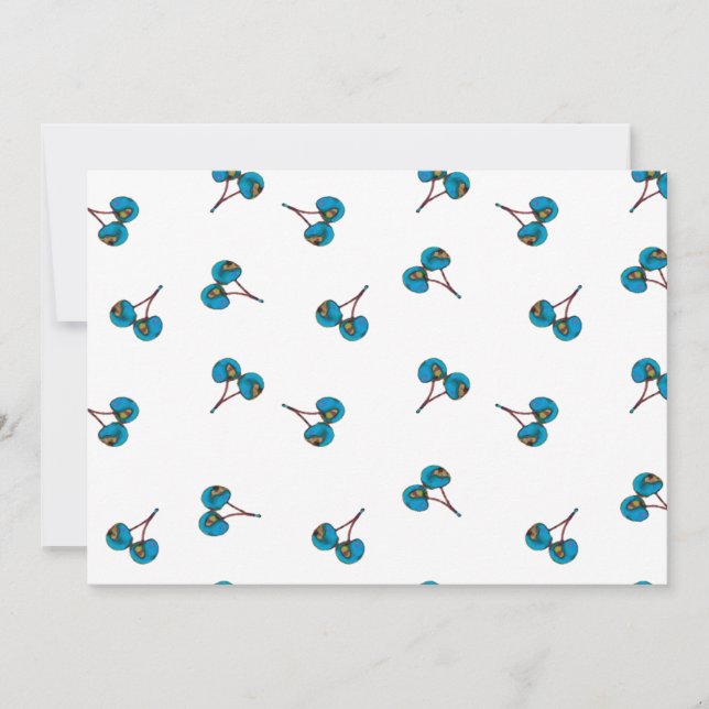 Blue Cherry Mönster (Framsida)