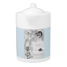 Blue Cheshire Cat Vintage Alice i Wonderland