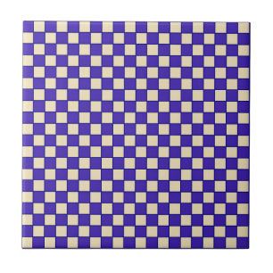 Blue Chess Kakelplatta