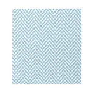 Blue Chevron med Monogram Anteckningsblock