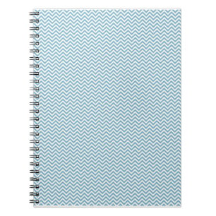 Blue Chevron med Monogram Anteckningsbok