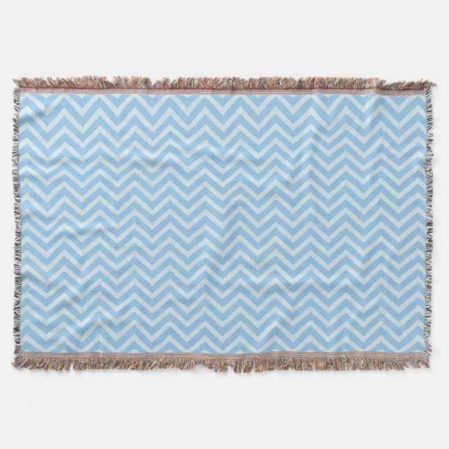 Blue Chevron Mönster Mysfilt (Framsidan)