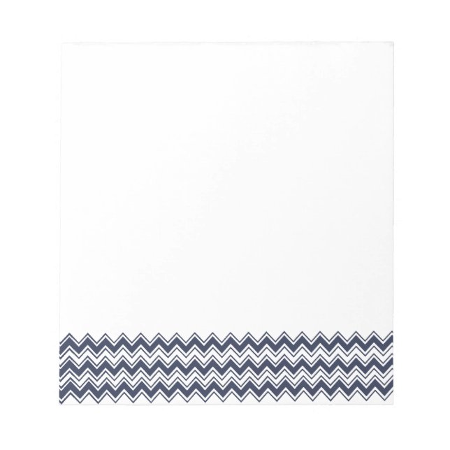 Blue Chevron Rand Anteckningsblock (Framsida)