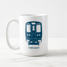 Blue Chicago ’L’ Profile Kaffemugg