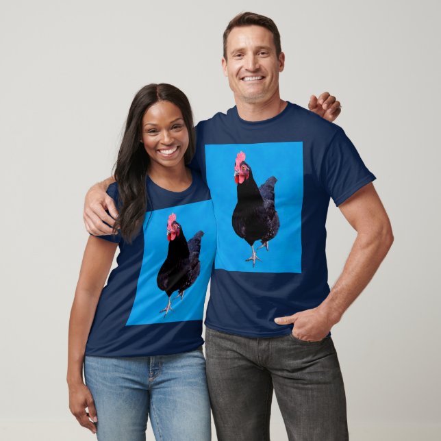 Blue Chicken Strut, Tshirt T Shirt (Unisex)