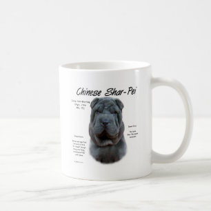Blue Chinese Shar Pei History, Sharpei, Shar-pei Kaffemugg