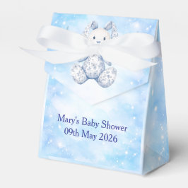 Blue Chinoiserie Baby Shower Favor Box Presentaskar
