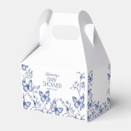 Blue Chinoiserie Butterfly Baby Shower Presentaskar