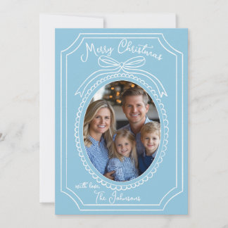 Blue Chinoiserie jul Card Julkort