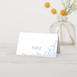 Blue Chinoiserie Toile de Jouy Bord Seating Placeringskort