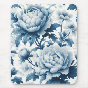 Blue Chinoserie Vild Flowers Musmatta