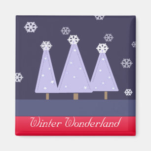 Blue Chrismas Träd Magnet