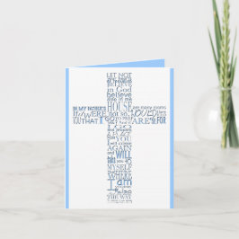 Blue Christian Kor John 14 Sympathy Tack Kort