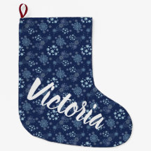 Blue Christmas Elegant Snowflake Pattern