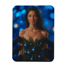 Blue Christmas Magnet