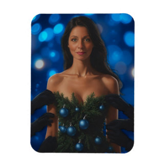 Blue Christmas Magnet