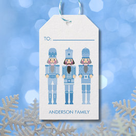 BLUE CHRISTMAS NUTCRACKER PRESENTETIKETT