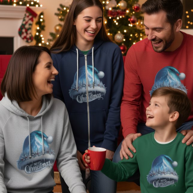 Blue Christmas Winter Wonderland T-Shirt  (Skapare uppladdad)