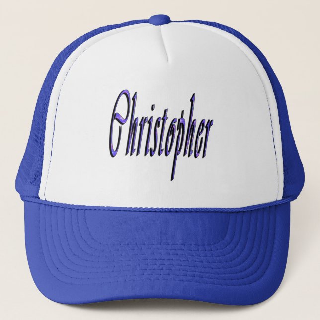 Blue Christopher, Namn, Logotyp Truckerkeps (Framsida)
