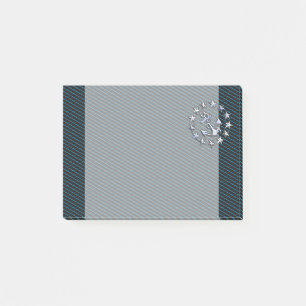 Blue Chrome like Yacht Flagga Automotive Grille Post-it Block