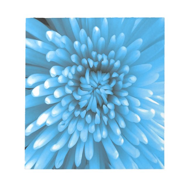 Blue Chrysanthemum Anteckningsblock (Framsida)
