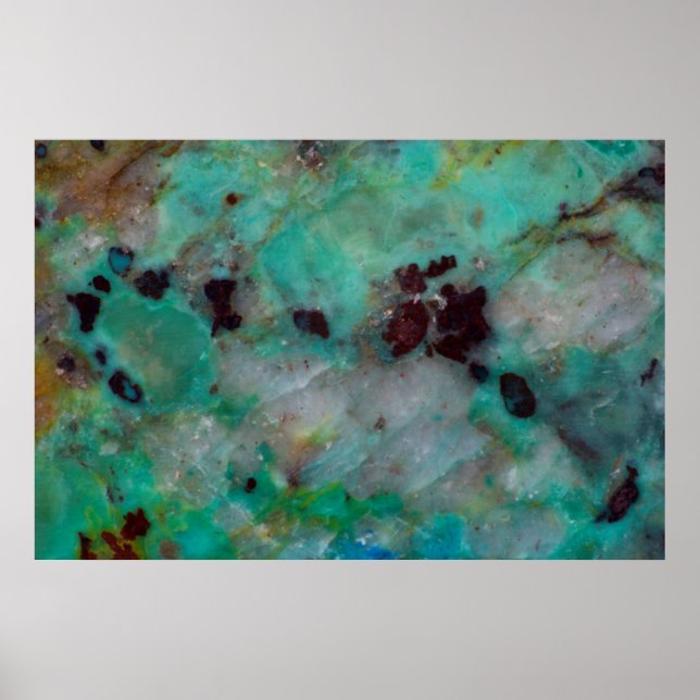 Blue Chrysocolla Jasper Poster (Framsidan)