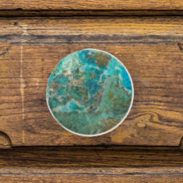 Blue Chrysocolla Mineral Stone Knopp