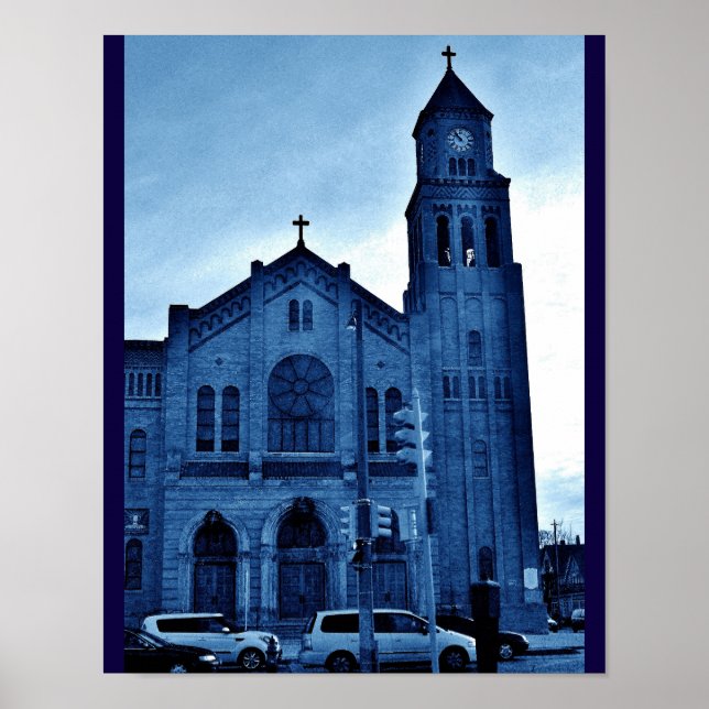 Blue Church Poster (Framsidan)