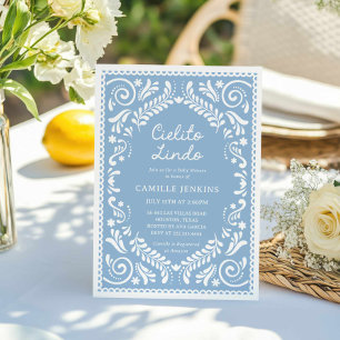 Blue Cielito Lindo Boy Baby Shower-inbjudan Inbjudningar