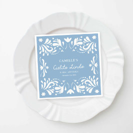 Blue Cielito Lindo Boy Baby Shower Pappersservett