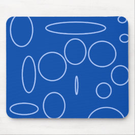 Blue Circles Mousepad Musmatta