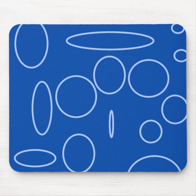 Blue Circles Mousepad Musmatta (Framsidan)