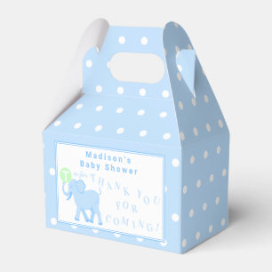 Blue Circus Cute Elephant Tack för kommande Presentaskar