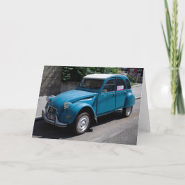 Blue Citroën 2CV Kort