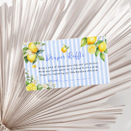 Blue Citrus Lemon Ciao Baby Diaper Raffle Card Tilläggskort