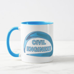 Blue Civil Ingenjör Mugg