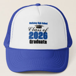 Blue Class of 2026 Graduation Custom Keps