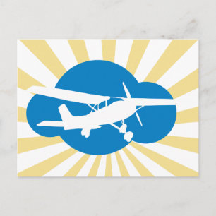 Blue Cloud & Aviation Flygplan Vykort